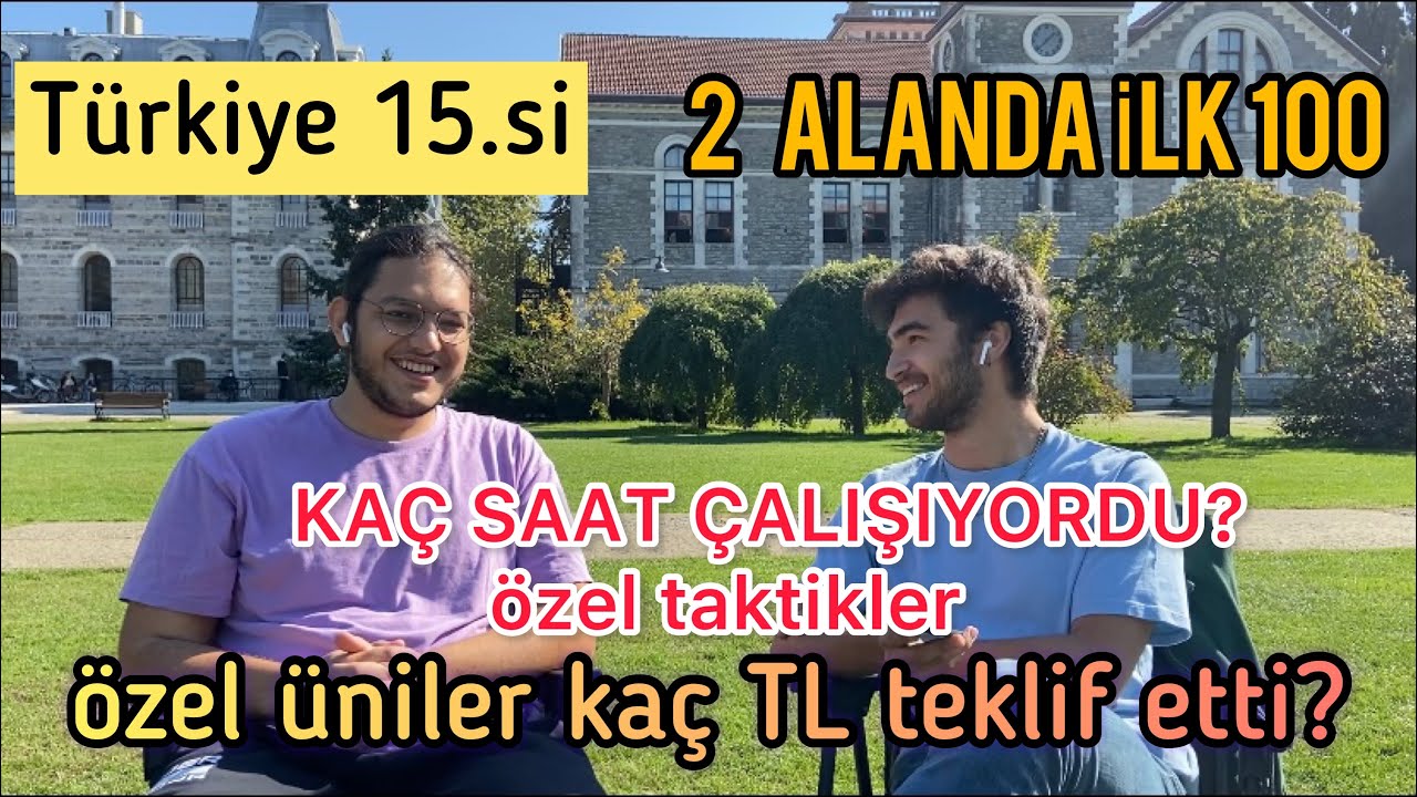 '’KASIM'DA 70 NET YAPIYORDUM''/TR 15.Sİ YKS ÖZEL SORULAR/BOĞAZİÇİ EKONOMİ