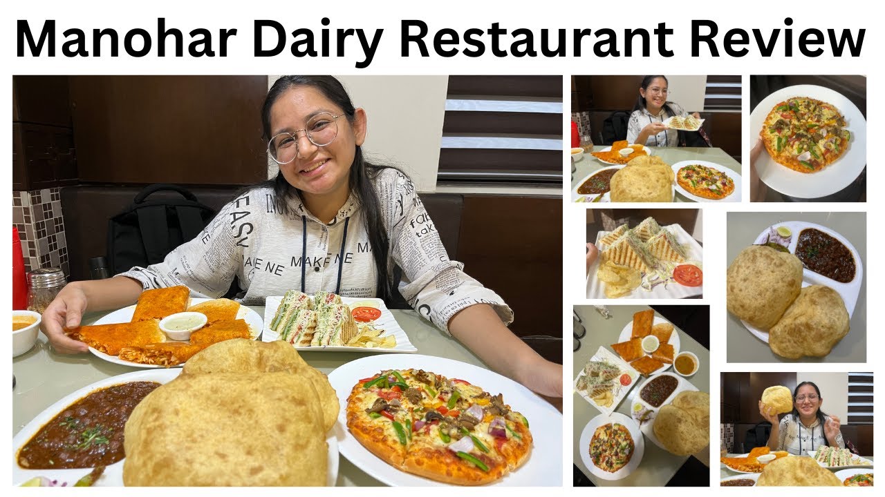 Manohar Dairy Food review | Best Chole Bhature in Bhopal | Pure Veg restaurant | Bhopal food |