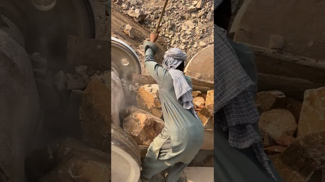 #dangerouswork #GiantRocks#RockCrushing#viralllllllllllllllllllllllllllllllllll #trending #short