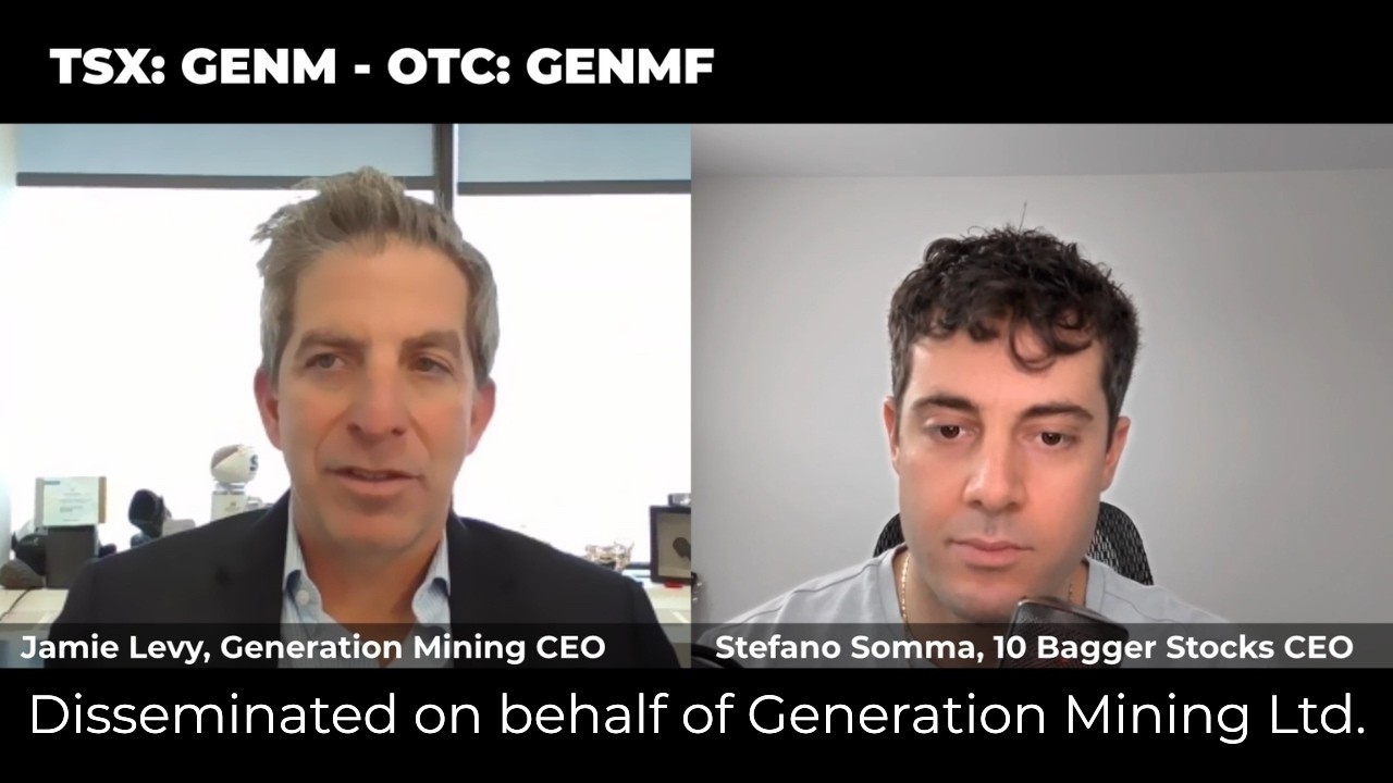 Generation Mining &ndash; wywiad z dyrektorem generalnym Jamiem Levym &ndash; 10 Bagger Stocks Corporation &ndash; materiały sponsorowane