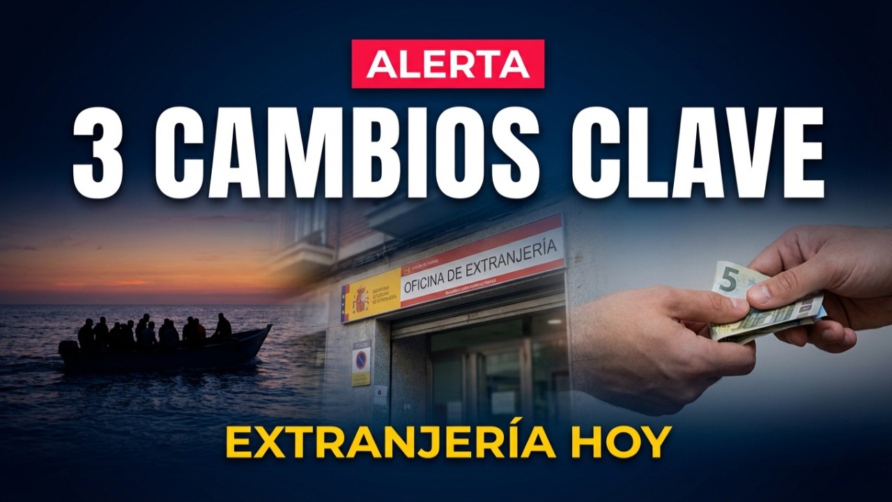 🔴 ALERTA | 3 cambios clave en Extranjería hoy: regularización, padrón ilegal y Ruta Canaria