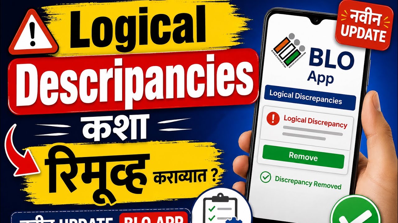 🔥 BLO App मध्ये Logical Discrepancies कशा रिमूव्ह करायच्या? | Latest Update Logical Descripancies