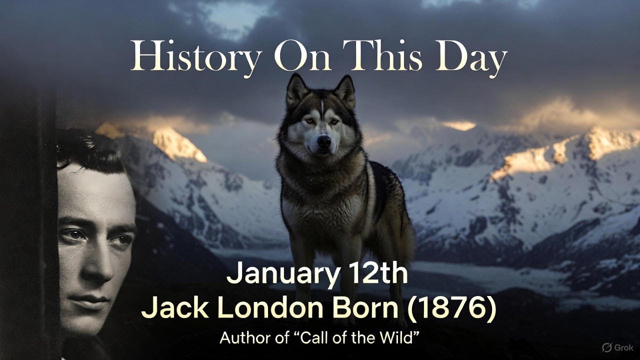 History On This Day, January 12th: Jack London Born (1876): Author of 'Call of the Wild'