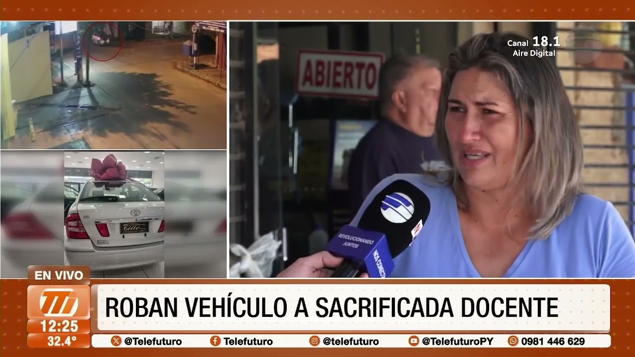 Roban vehículo a sacrificada docente