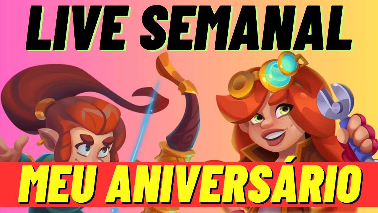 Rush Royale - Live Semanal 2 l Meu aniversário!!! l Gameplay português PT-BR