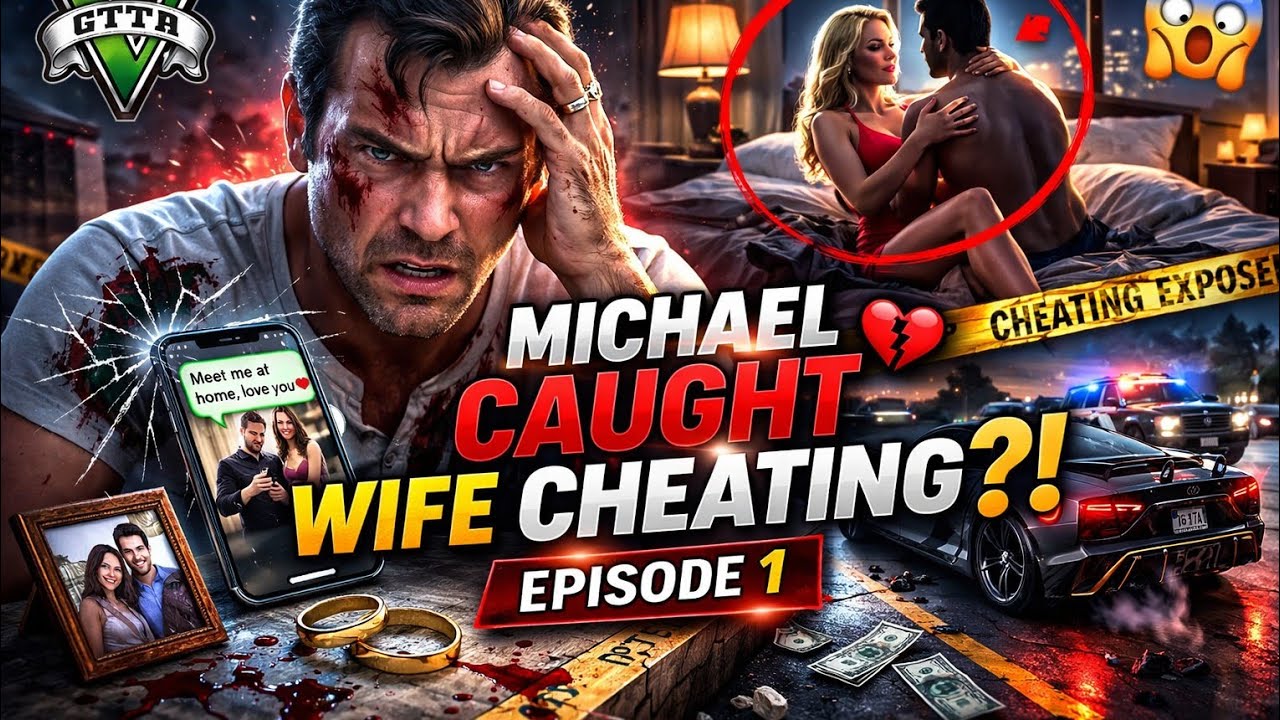 Michael caught his wife cheating | GTA V series | episode 1