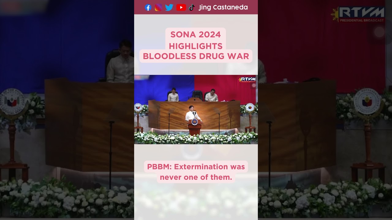 Основные моменты SONA 2024: PBBM о бескровной войне администрации с наркотиками
