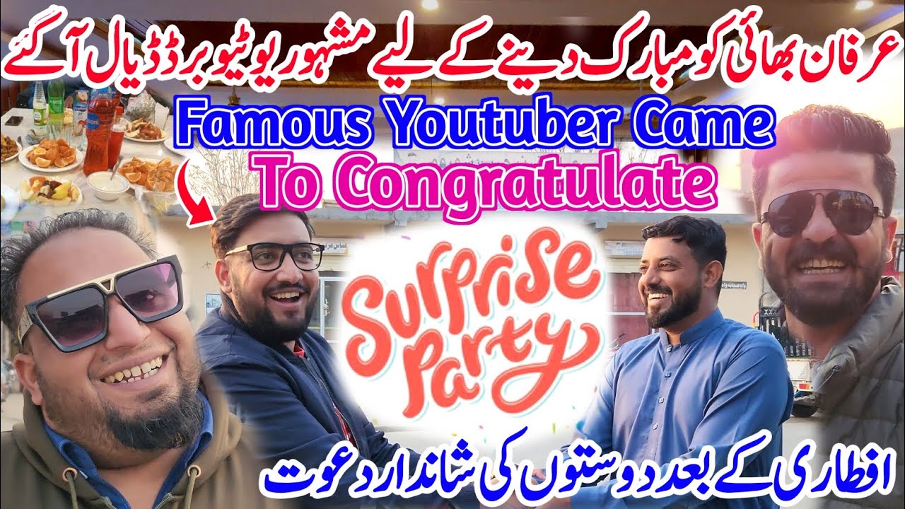 Famous Youtuber Came To Congratulate Irfan Bhai♥️🎊||Grand Party in Dadyal🎊💥||#kashmirivloggers