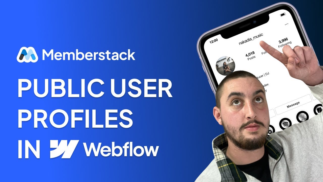 How To Add Public Member Profiles To Your Webflow Site!