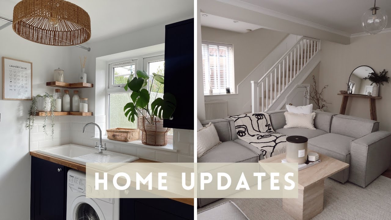 HOME UPDATES AND CLEAN WITH ME VLOG: UTILITY ROOM AND BATHROOM RENOVATION, NEW SOFA & HOME HAUL