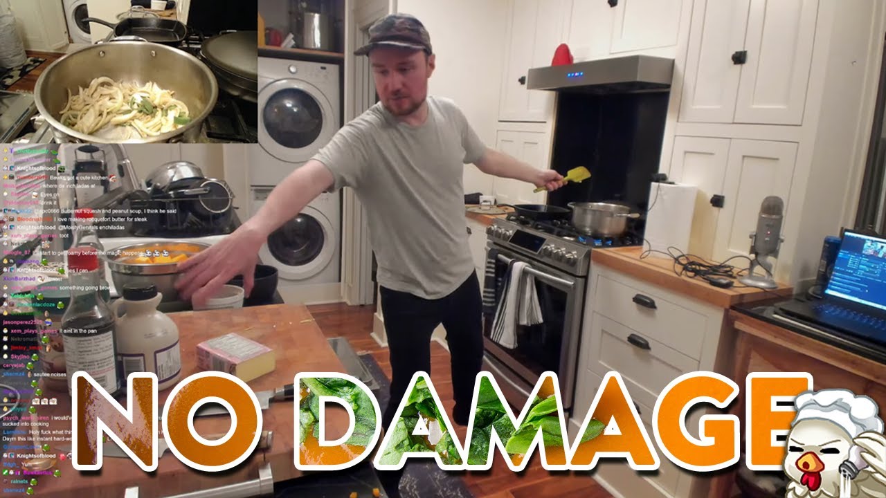Bawkbasoup Cooks: Peanut Butternut Squash Soup || No Damage