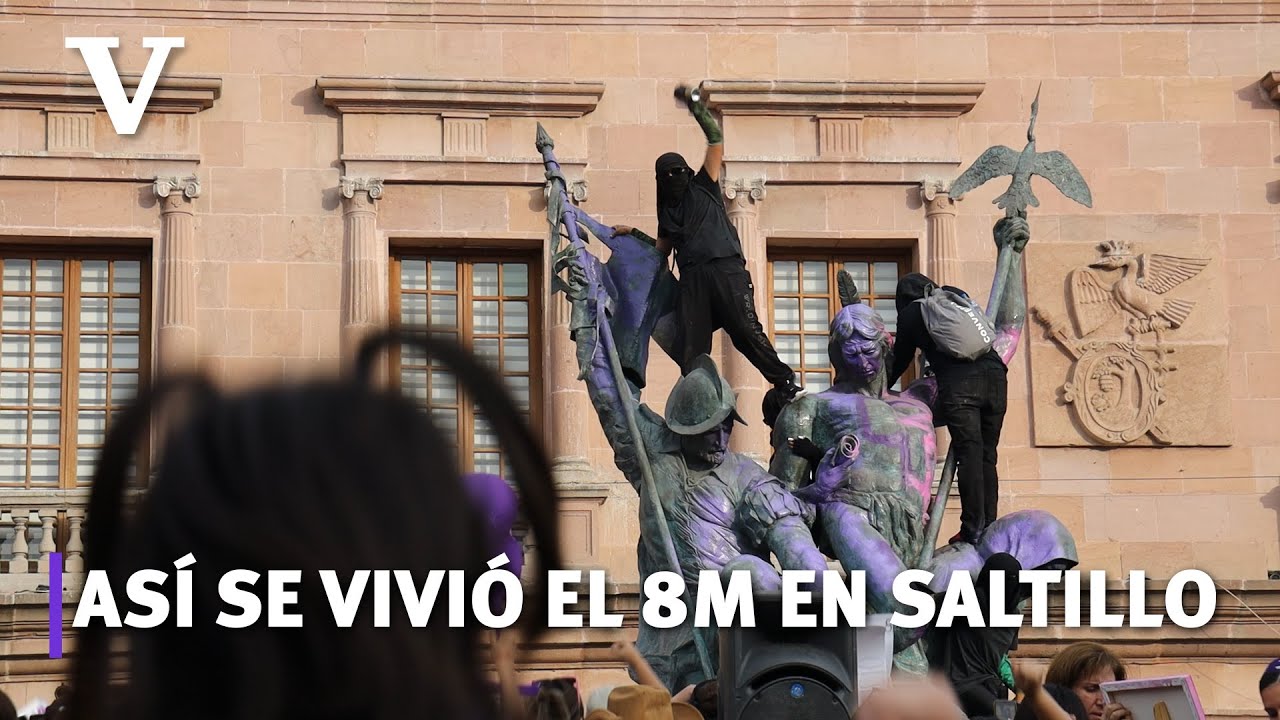 As&iacute; se vivi&oacute; el 8M en Saltillo