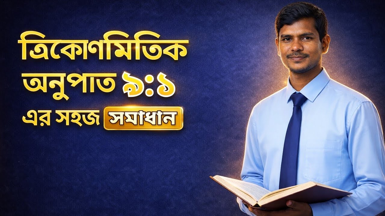 ত্রিকোণমিতিক অনুপাত ৯.১ অনুশীলনী এর সহজ সমাধান | ssc trigonometry 9.1 solution | Km Academy 12