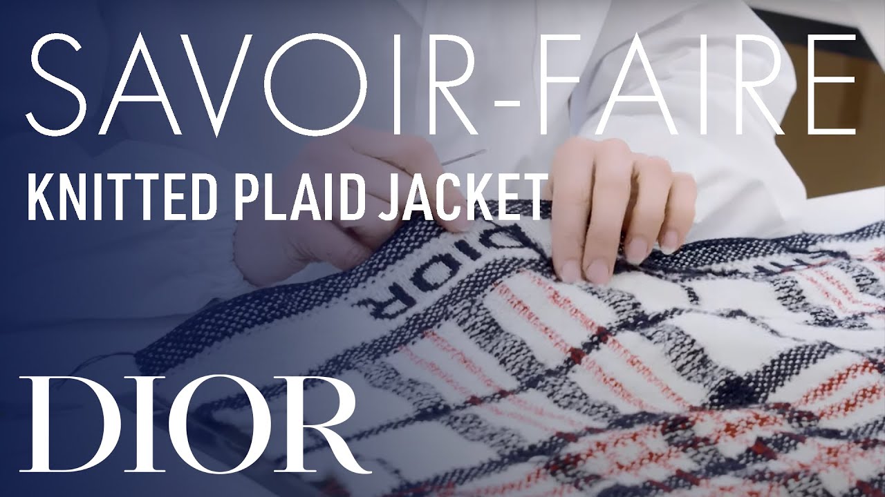 Knitted Plaid Jacket Savoir-Faire