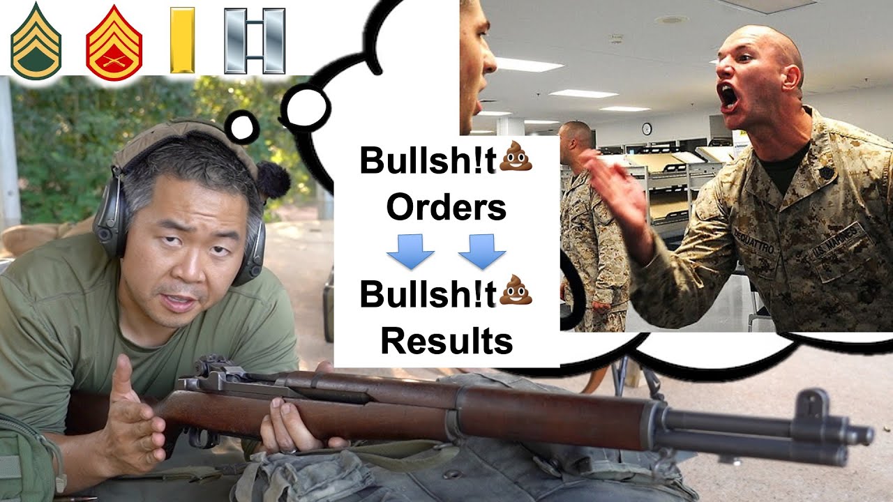 Incompetent NCOs (leaders) give BS commands💩 Leadership reflection + response | M1 Garand