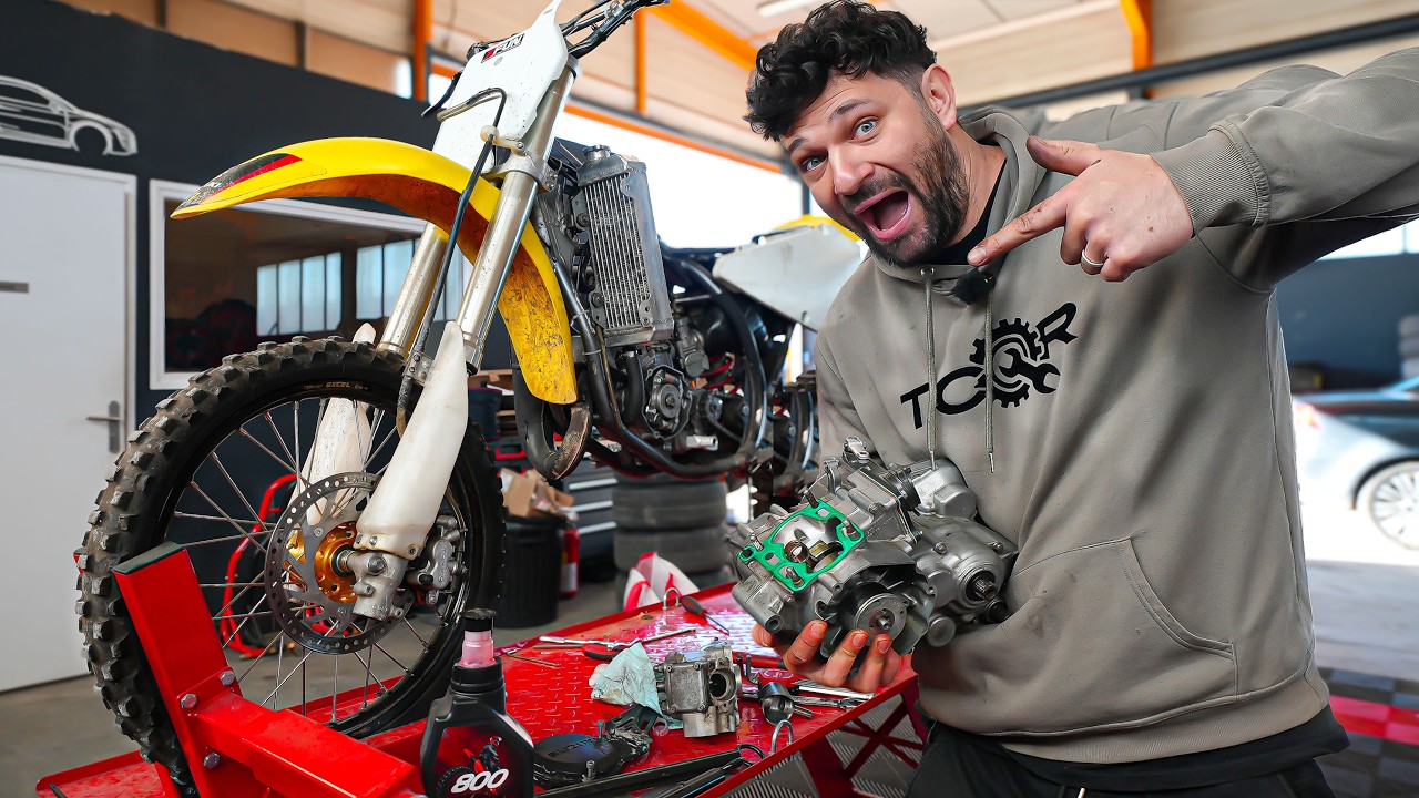 J'ACHETE UNE SUZUKI 85 RM À 700€ MOTEUR HS! ON LA REDEMARRE EN 1H