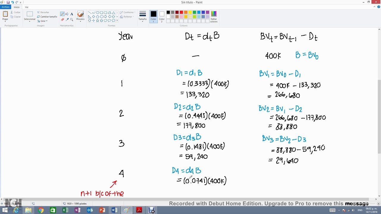 Engineering Economics - MACRS Depreciation
