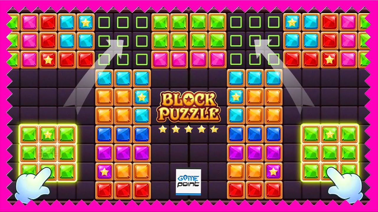 Block Puzzle Drop Blocks Game ✨ ( डायमंड स्टार ब्लॉक पहेली गहना ) @GamePointPK