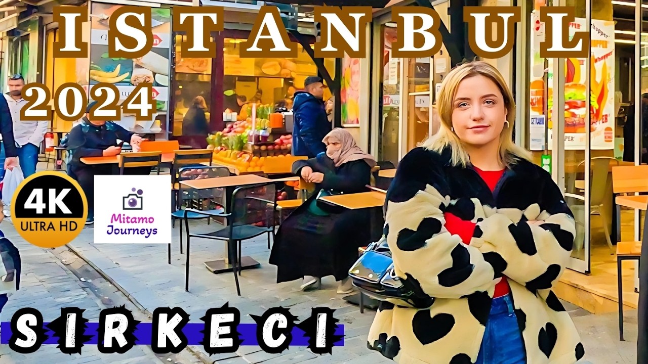 Istanbul 4K Walking Tour Sirkeci & Spice Bazaar: Turkish Foods, Spices, Bazaar & Markets | Nov 2024