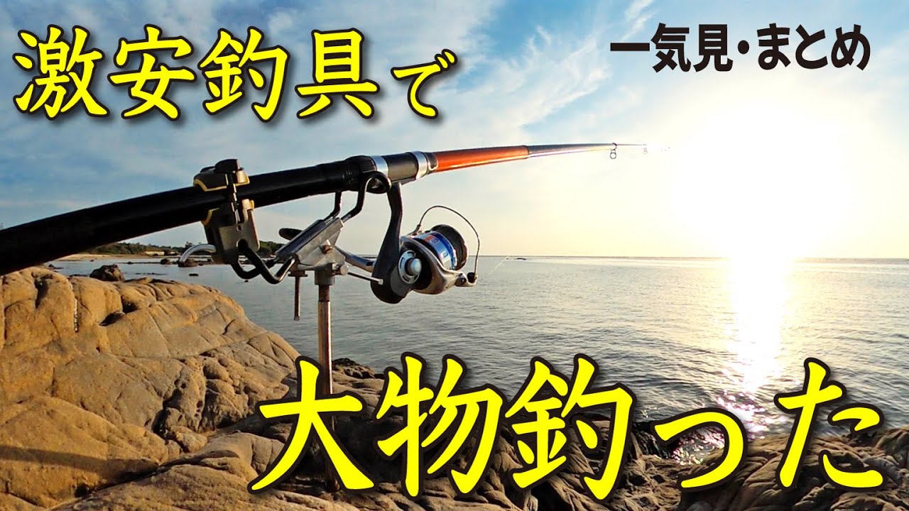 激安3600円の釣具で大物釣り挑戦したら”まさかの”大物が釣れたので漁協に売ったら驚いた…（一気見・まとめ）