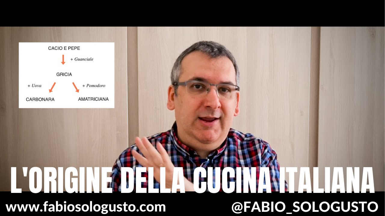The origin of Italian cuisine | L'origine della cucina italiana