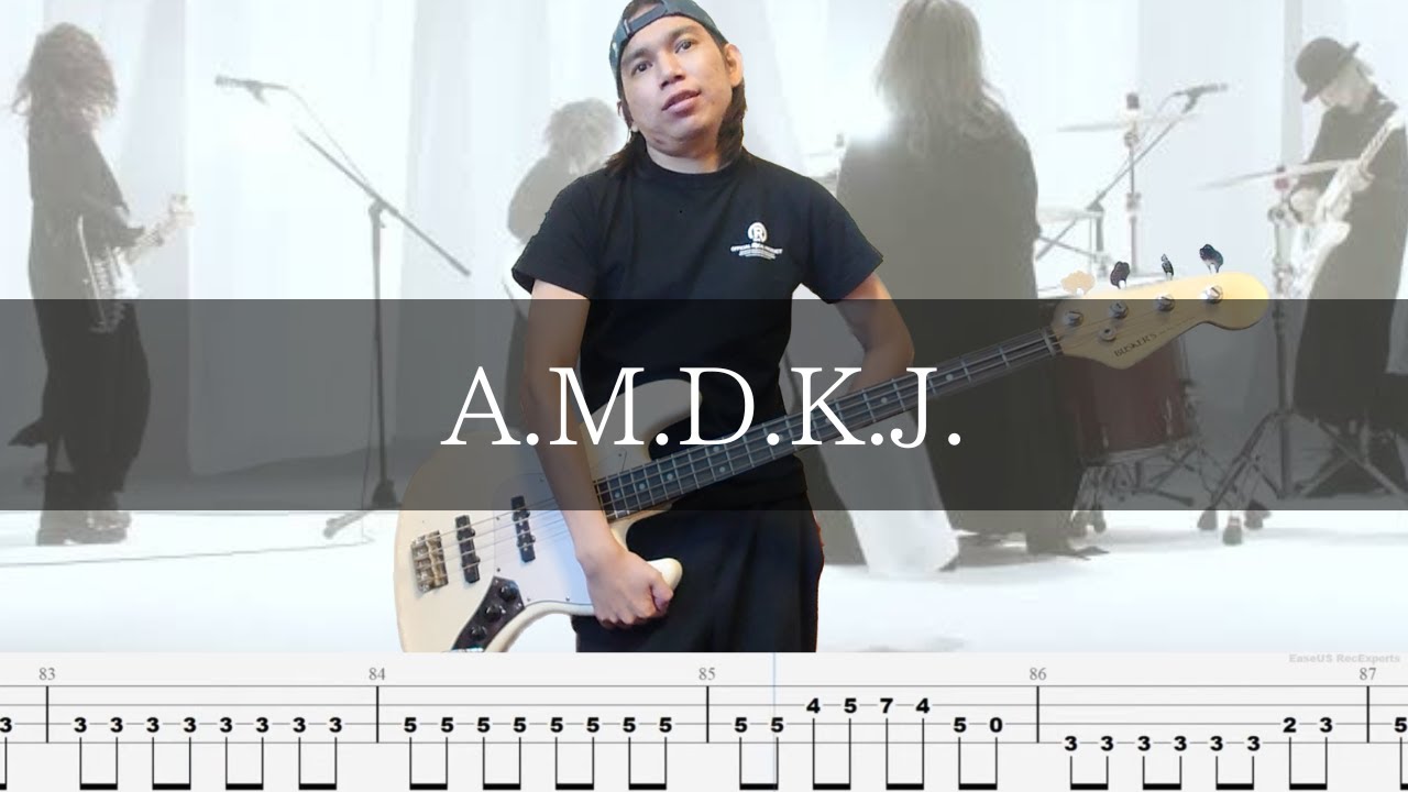 SCANDAL - A.M.D.K.J. Bass cover TAB ベース 弾いてみた
