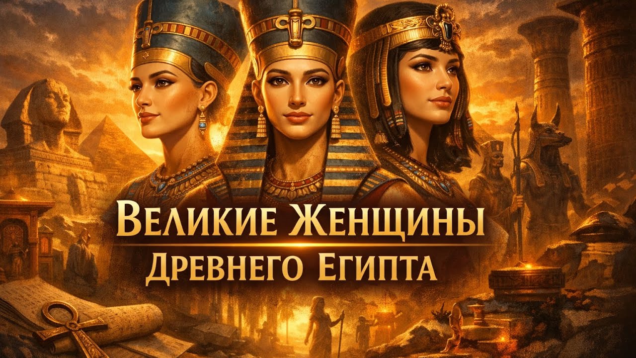 Великие женщины Древнего Египта | Хатшепсут, Нефертити, Клеопатра и другие