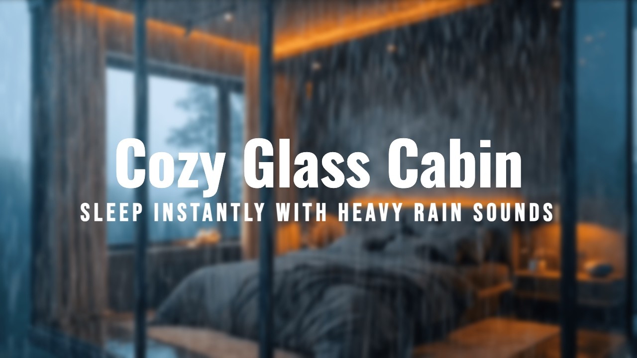 Best Rain in the Forest 🌲 at Night  | Deep Sleep Rain Sounds for Insomnia Relief and Insomnia