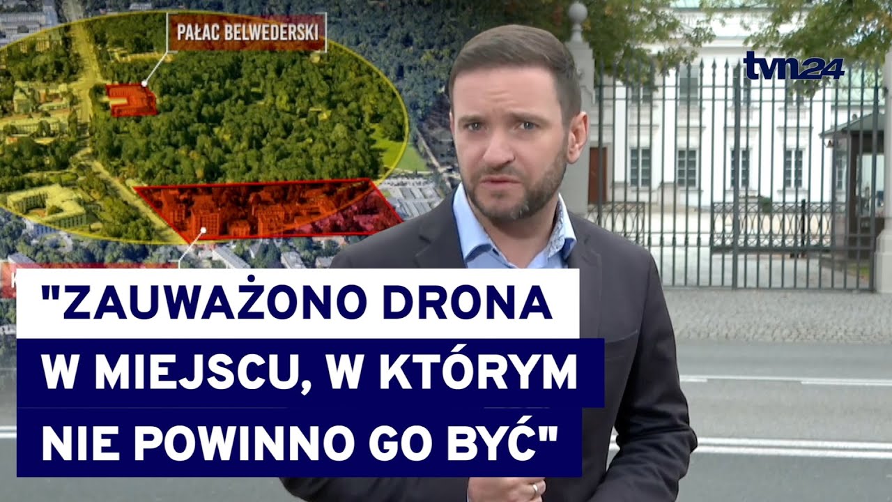 Dron nad Belwederem i budynkami rządowymi. Premier: został zneutralizowany. Co wiemy? Relacja TVN24
