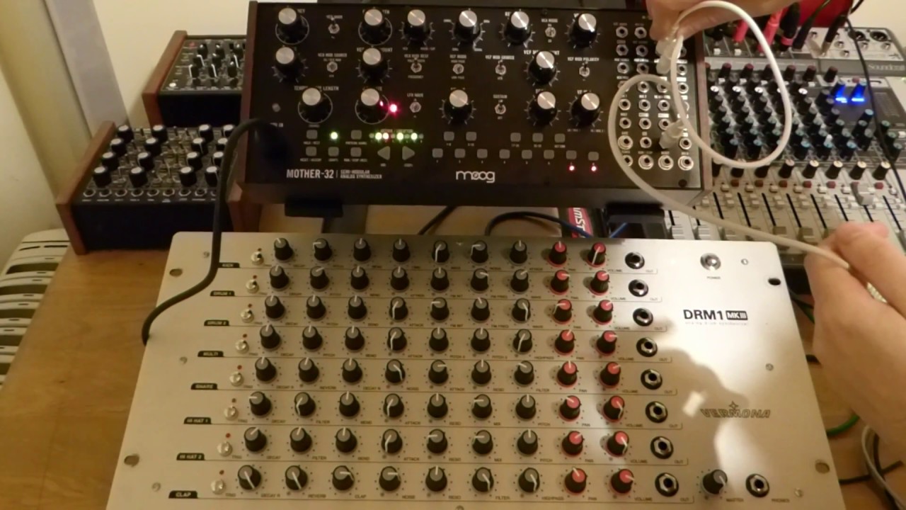 Vermona DRM1 MK3 & Moog Mother 32