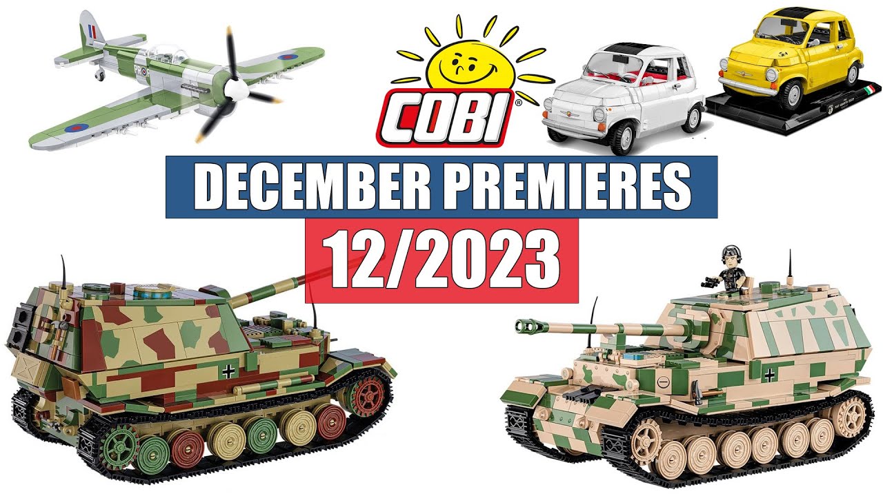 📅 DECEMBER premieres from COBI - 12/2023 - Planes, tanks, cars