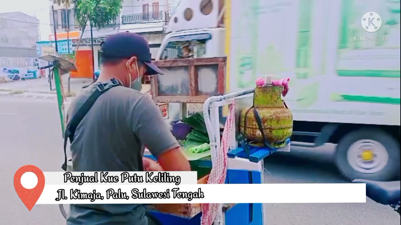Jajanan Unik Indonesia - Kue Putu Keliling - Palu