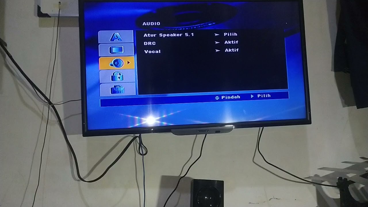 cara setting home theater