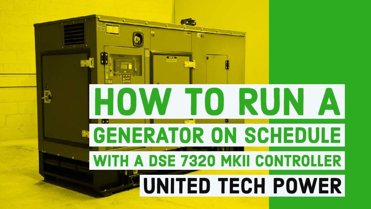 How To Run A Generator On Schedule With A DSE 7320 MKII Controller