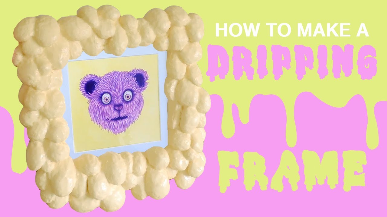 How To Make A Dripping Slime Effect Frame || Halloween Décor ||