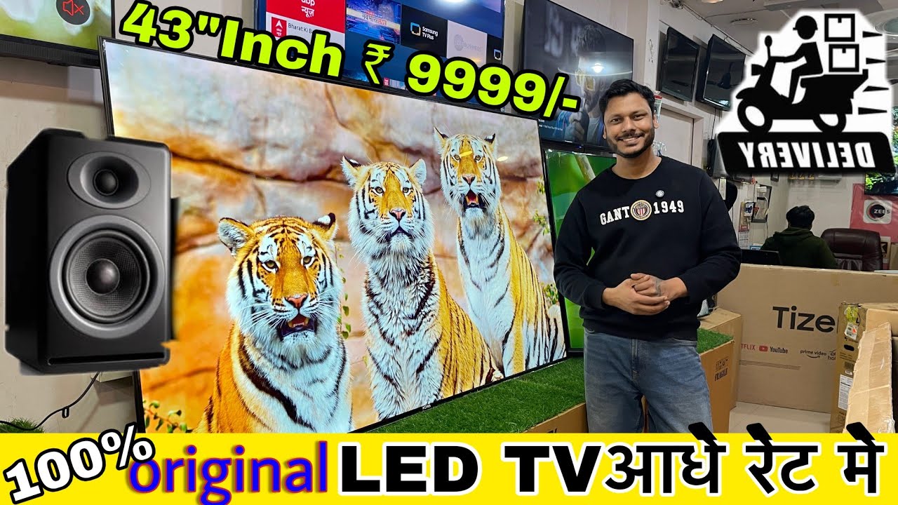 💯 Original Led Tv ₹4999/- 😱, Challenging Price Led Tv In Delhi, Cheapest Led Tv Market, 32” To 100”