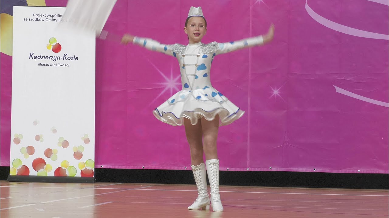 Majorettes 'DRIADY' - Uniejów / Mażoretki | solo flag junior | Kędzierzyn-Koźle 2023