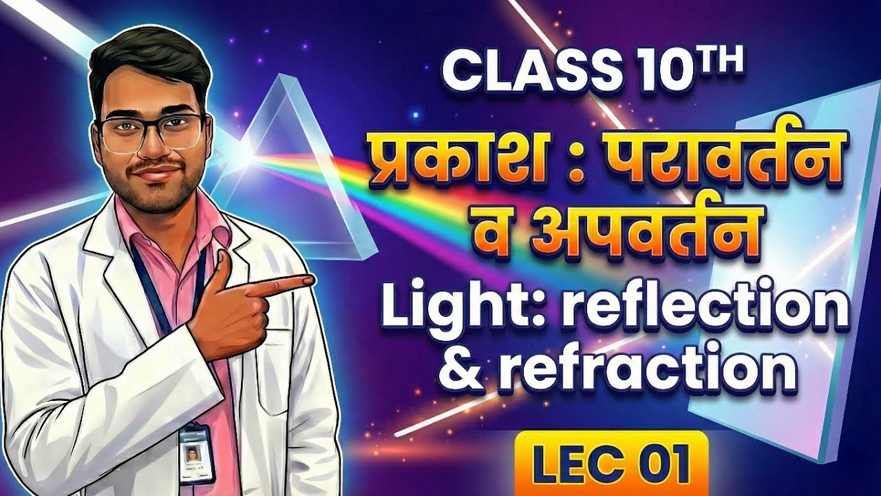 प्रकाश-परावर्तन व अपवर्तन l LIGHT-Reflection & Refraction Class 10 II Lec01 BSEB 2026 II Shyam Suman
