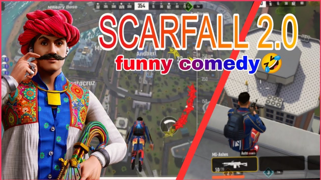 ScarFall 2.0 Funny Comedy Gameplay 🤣 | Mumbai Map Battle Royale 😂🔥 #scarfall #blackwings 
