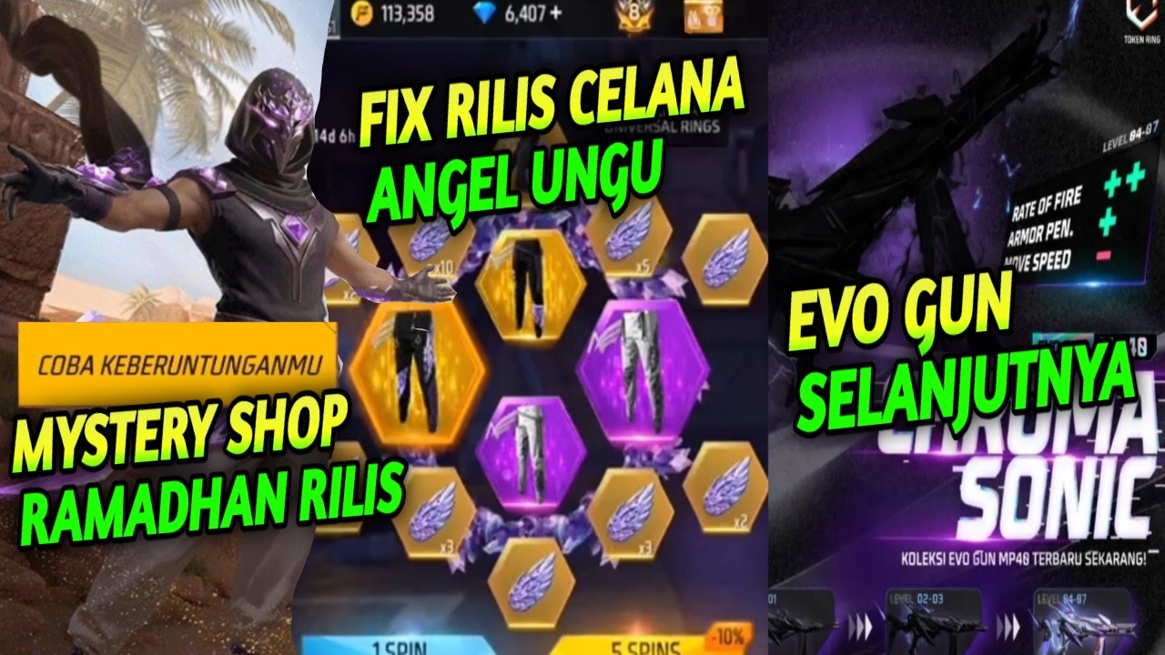 MYSTERY SHOP RAMADHAN RILIS, EVO GUN SELANJUTNYA, TANGGAL RILIS CELANA ANGEL UNGU