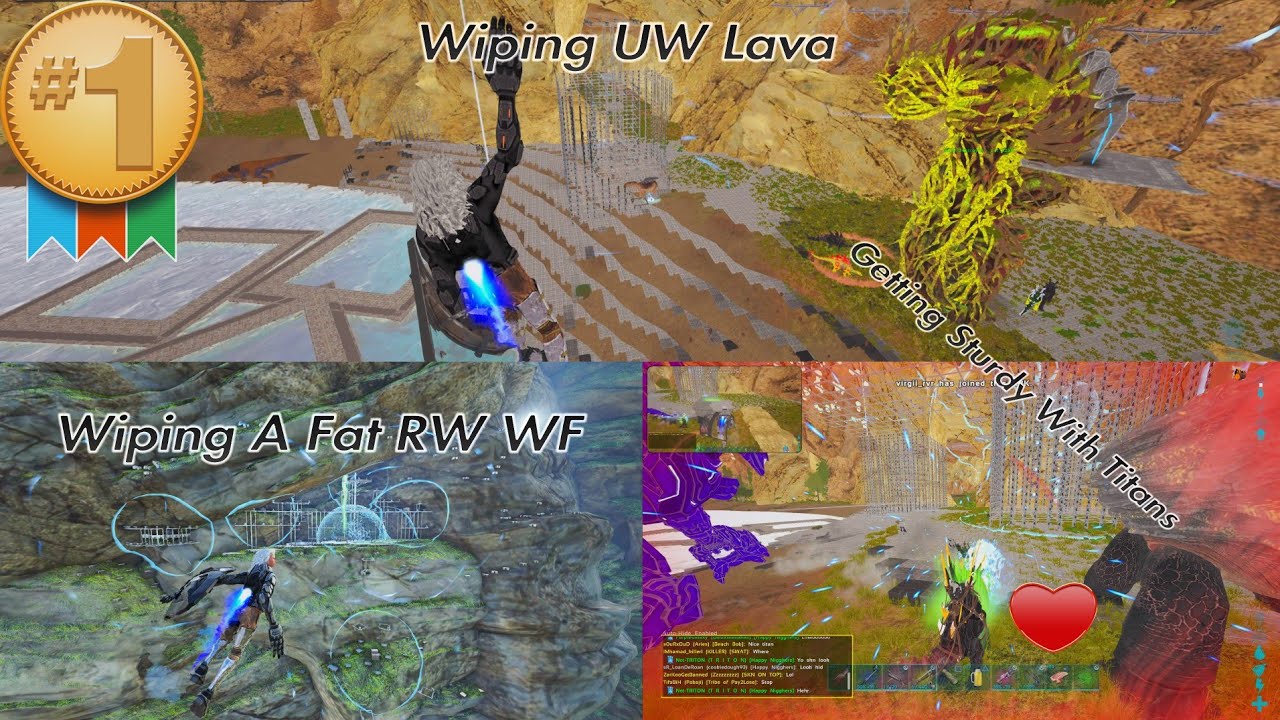 Ark Ps5 | Wiping RW WF + UW Lava Towers | Stepping With Titans On #KNIGHTS | #RUIN #LORDS #KINGS