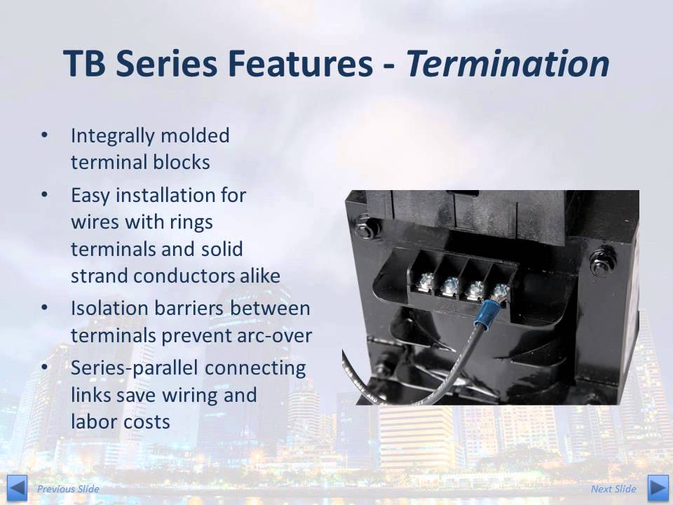 Training Module - TB Series Industrial Control Transformer