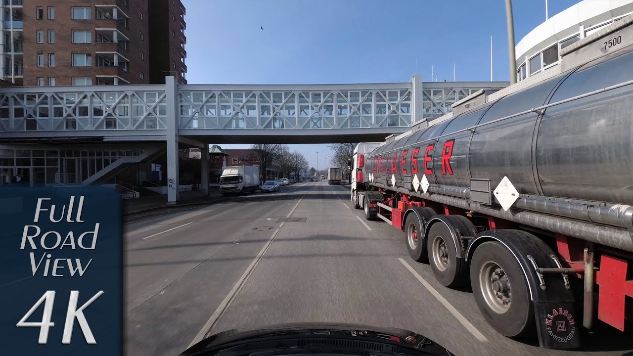 Hamburg, Germany: Neugraben-Fischbek, B 73, Cuxhavener Straße - 4K (UHD/2160p/60p)