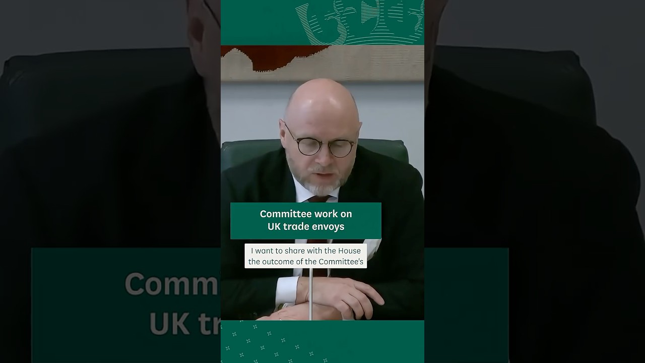 Business and Trade Committee Chair makes a statement on future Committee work on UK trade envoys.