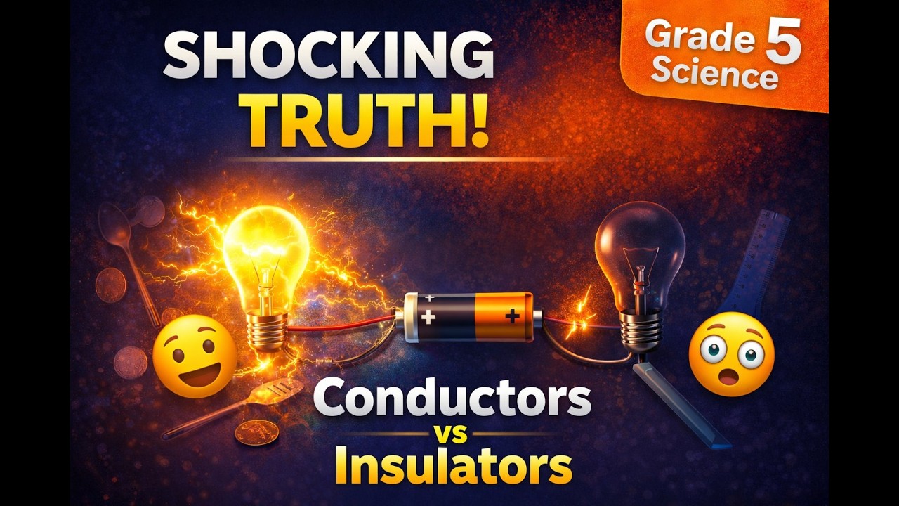 The Shocking Truth About Conductors & Insulators! ⚡ (Grade 5 Science)