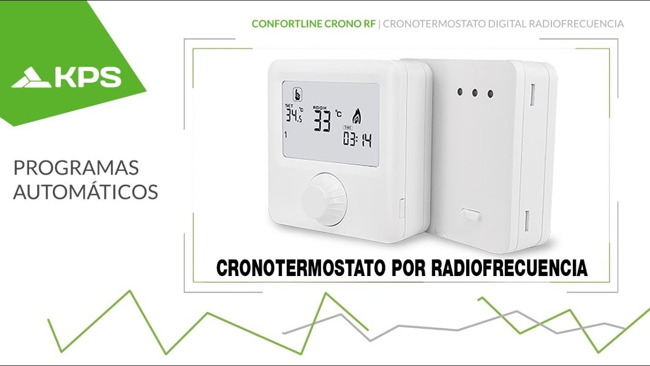 Cronotermostato programable por Radiofrecuencia para calefacción by KPS