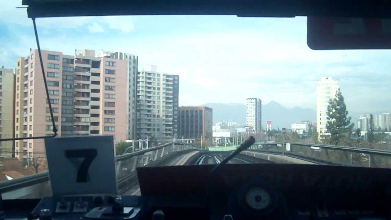Metro de Santiago Linea 5 Trayecto entre Bellavista de La Florida y Irarrázaval