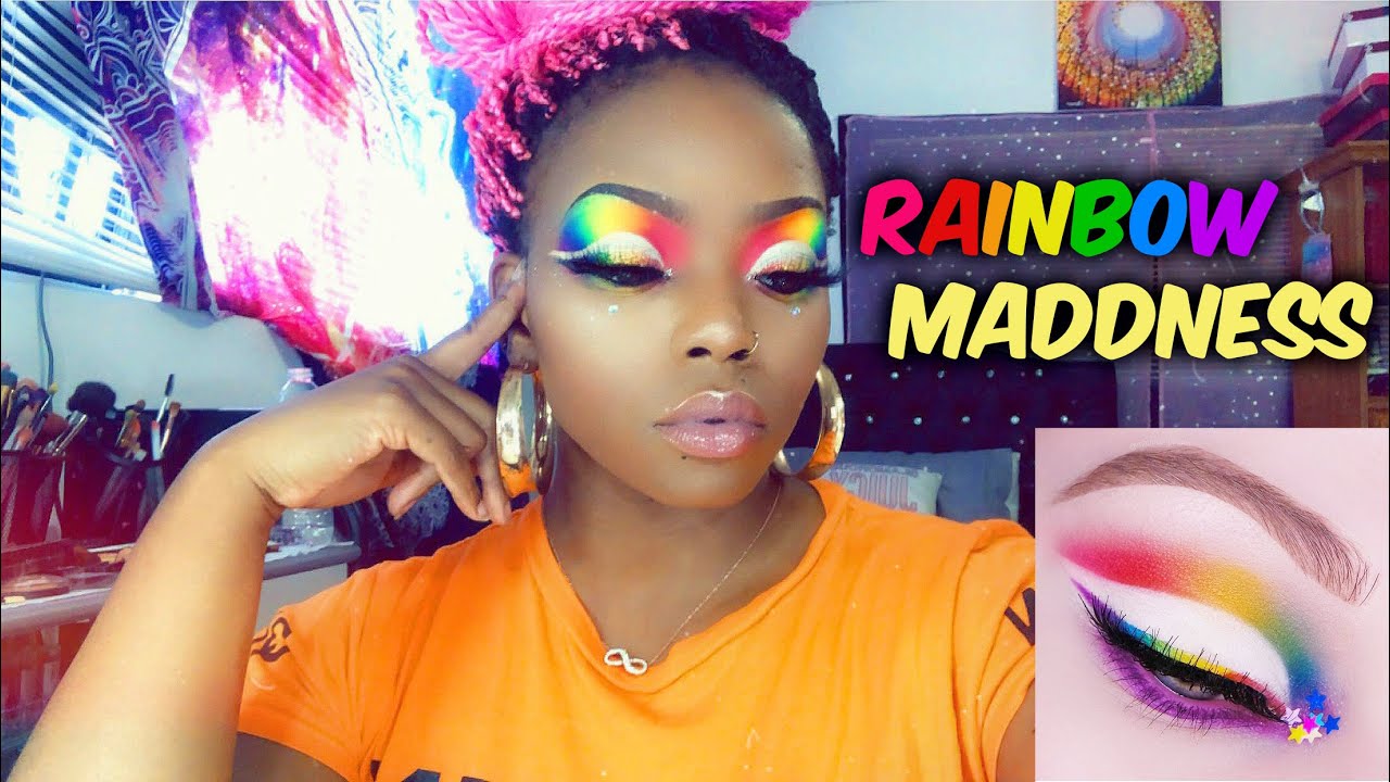 Beginners Eye Makeup Rainbow PRIDE Makeup | Lush Legacy | Neon Eye Makeup Tutorial |