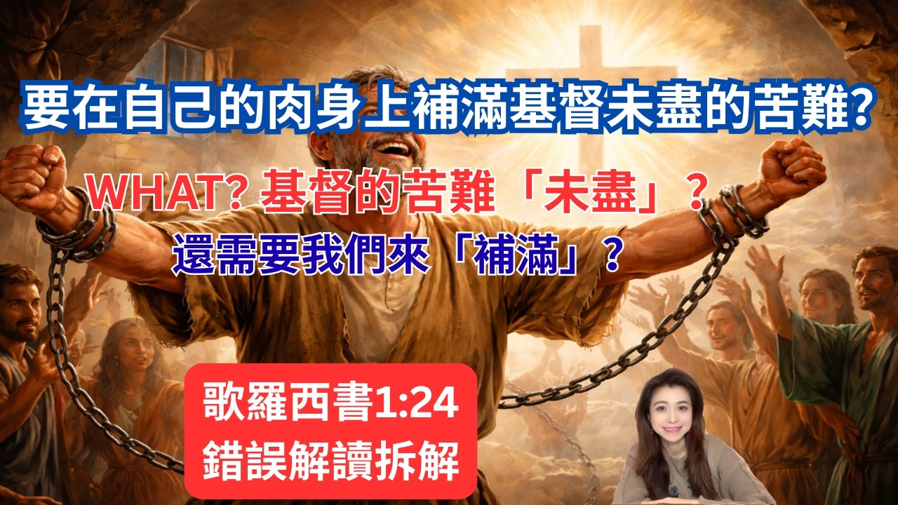 我為受苦而喜樂？補滿基督未盡的苦難是什麼意思｜歌羅西書 1:24 深度解經Colossians 1:24 Bible Exposition  Christ’s Afflictions