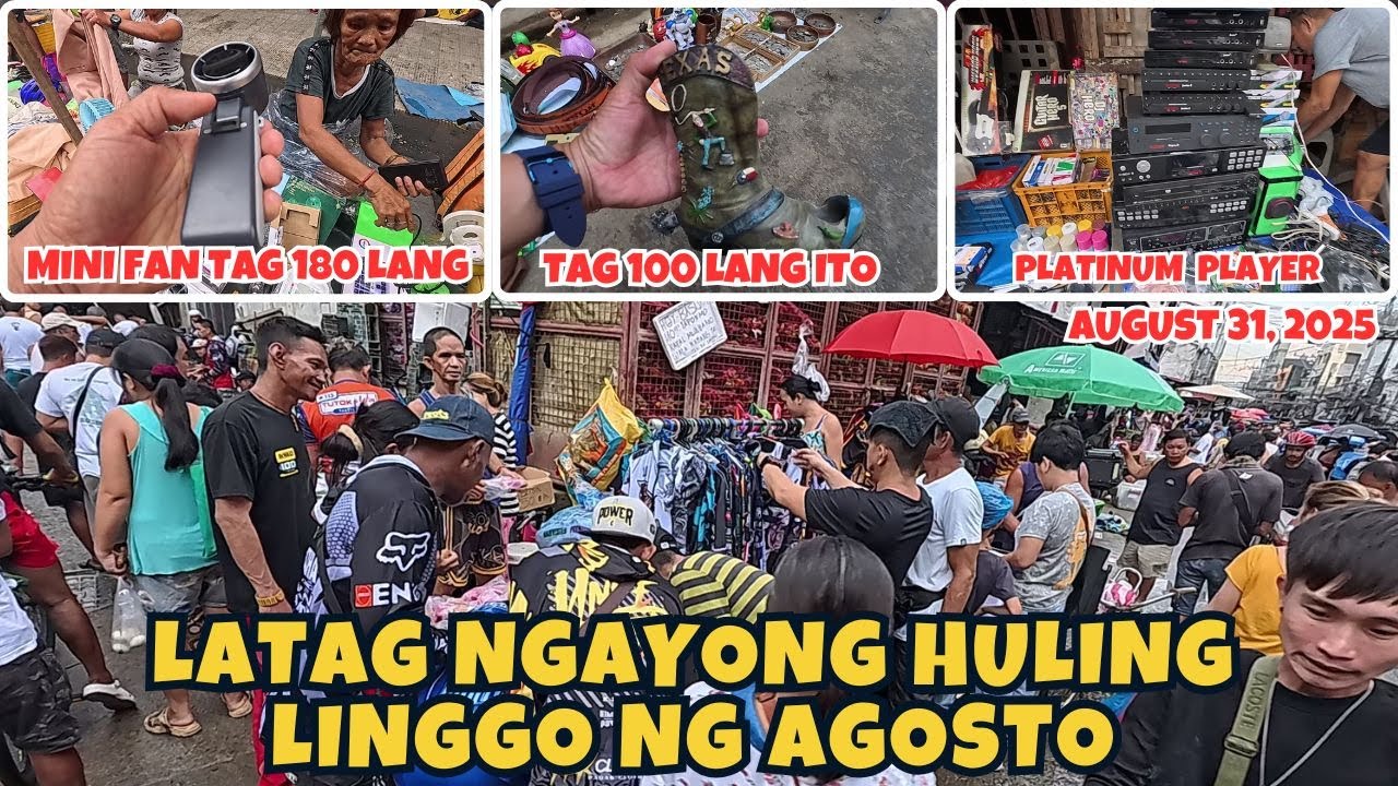 MGA BURAOT NGAYONG HULING LINGGO NG AGOSTO LATAGAN SA DIVISORIA